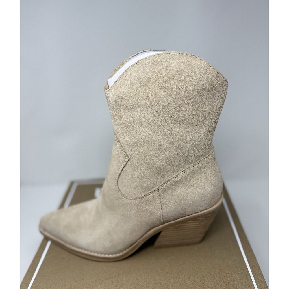 Dolce Vita Valory Dune Suede Western Booties Women’s‎ Size 9 New In Box
